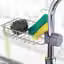 Kitchen Adjustable Sink Faucet Shelf Stainless Steel Drain Rack for Soap,