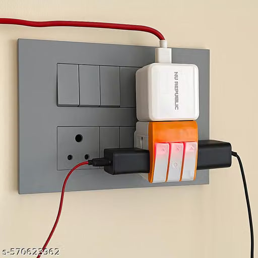3 Pin Multi Plug Adapter with Individual Switches – Universal Socket