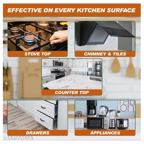 KITCHEN OIL & GREASE STAIN CLEANING REMOVER SPRAY