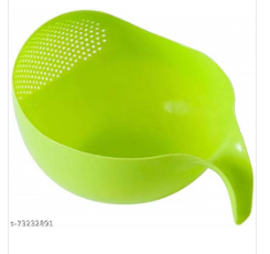 Multipurpose Vegetable Strainer Rice Washing Bowl