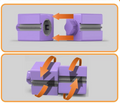 Magnet plastic Electric Train Set, 3D Infinity Track with Flexible Tracks for Kids