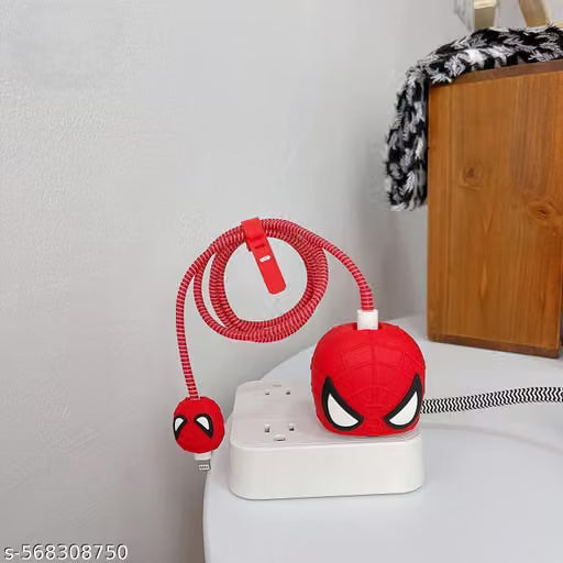 Spiderman Charger Case Cover for Iphone 20W/18W USB-C Adapte