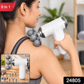 9-in-1 Massager Gun With Interchangeable Heads For Relaxation