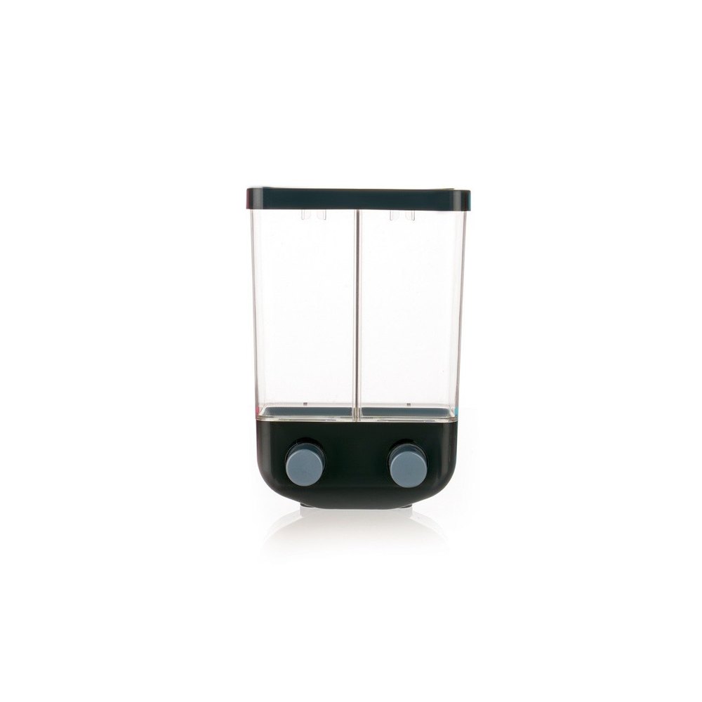 Plastic Push Button Storage Containers Dispenser Wall Mounted Jars for Storage of Cereal, Multi Color Pack Of-1