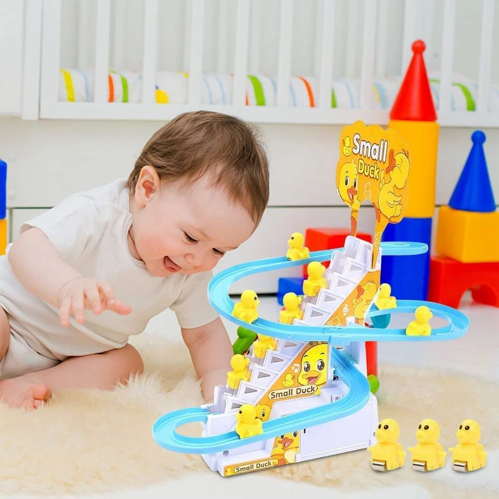 Indoor Plastic Duck Slide Toy Set for Kids