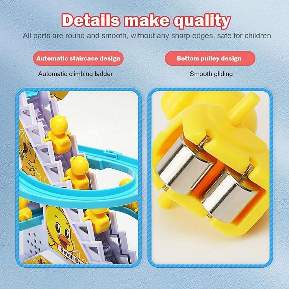 Indoor Plastic Duck Slide Toy Set for Kids