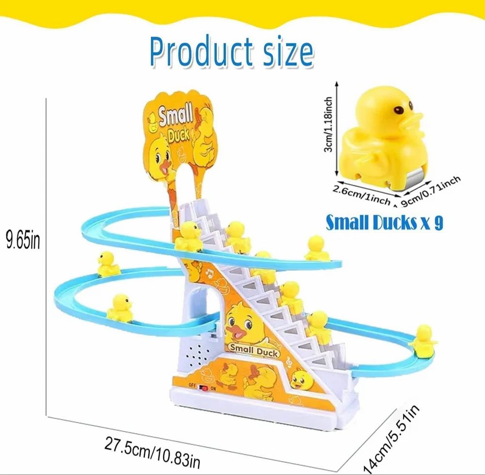 Indoor Plastic Duck Slide Toy Set for Kids