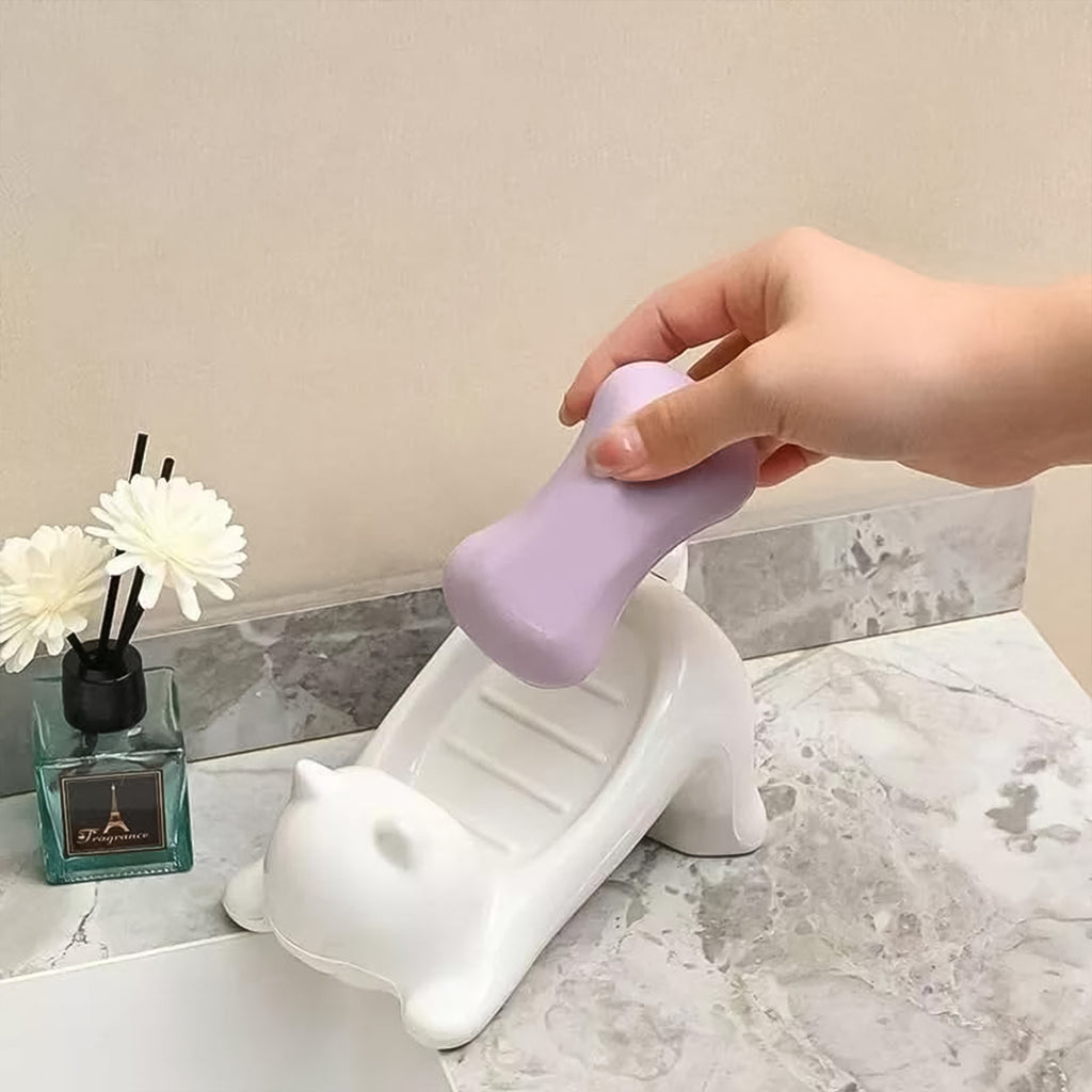 Cartoon Animal Shape Soap Dish Holder (1  Pc)